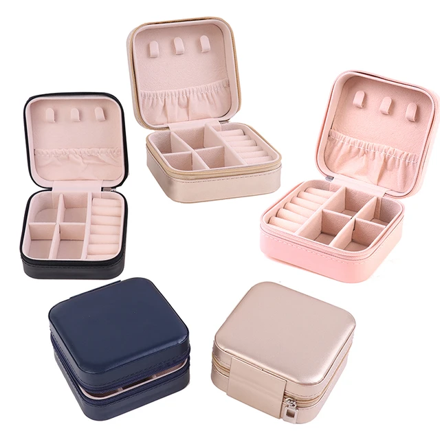 Earring Storage Box Jewelry Organizer Travel Jewelry Case Ring Holder  Portable