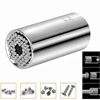 Universal 7-19mm Torque Wrench Head Socket Sleeve Multi Purpose Spanner Key Power Drill Adapter Magic Hand Tools Set 5