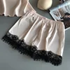 102032-33af39.jpg Vêtements de nuit d'été femmes pyjama costume mode col en v Stretch Satin nuisette dentelle Sexy Lingerie pyjamas sommeil ensemble short et haut