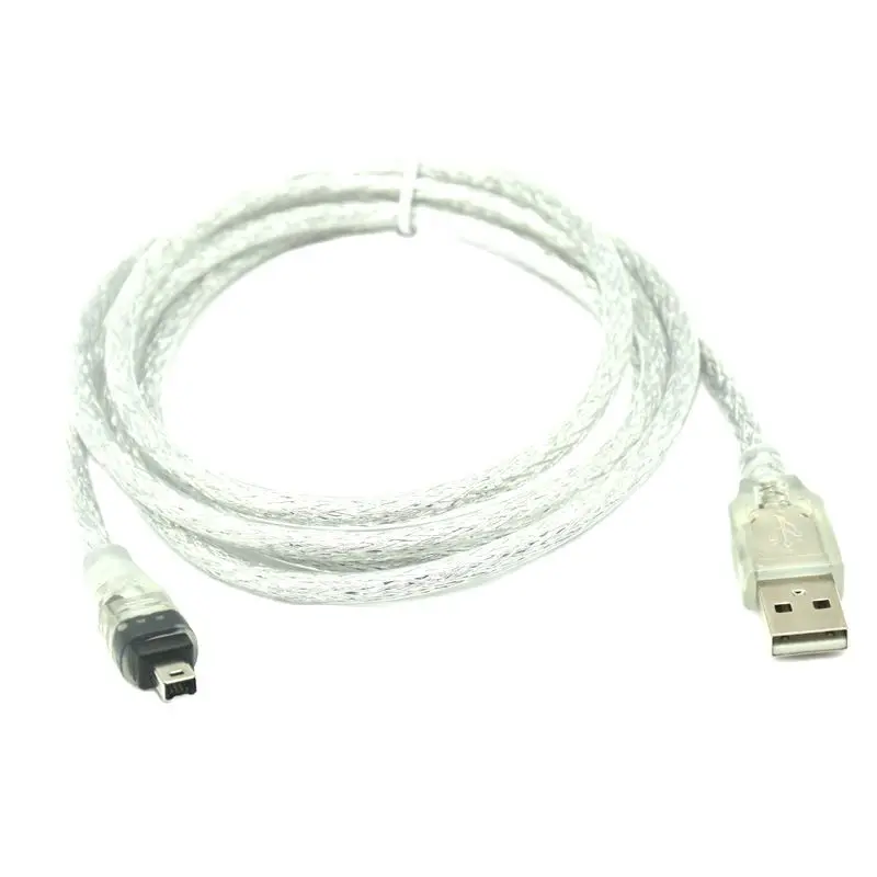 Usb macho para firewire ieee 1394 4 핀 macho ilink 어댑터 cabo firewire 1394 cabo para sony DCR-TRV75E dv câmera cabo 120c