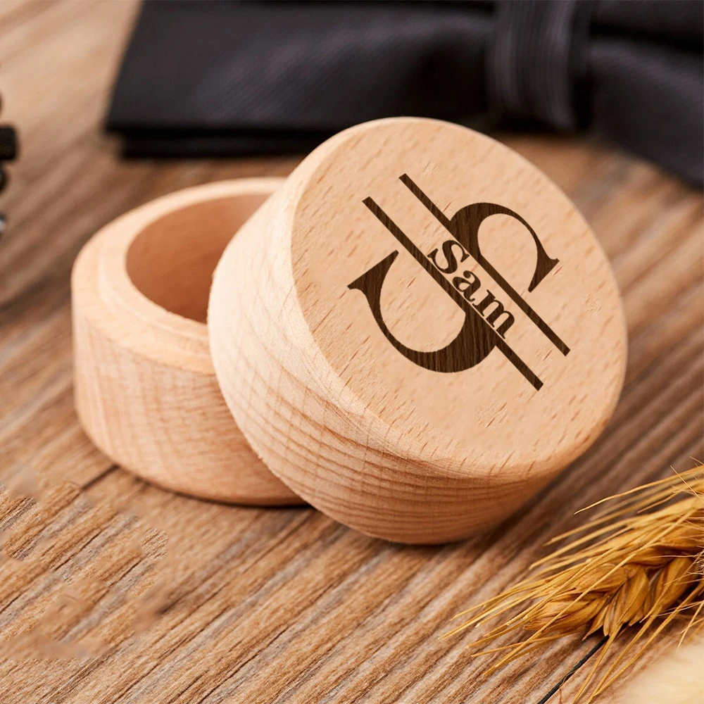 Gemelli in metallo personalizzati Fermacravatta e confezione regalo rettangolare Regalo inciso per papà e testimoni dello sposo Set di gemelli personalizzati per uomo migliore