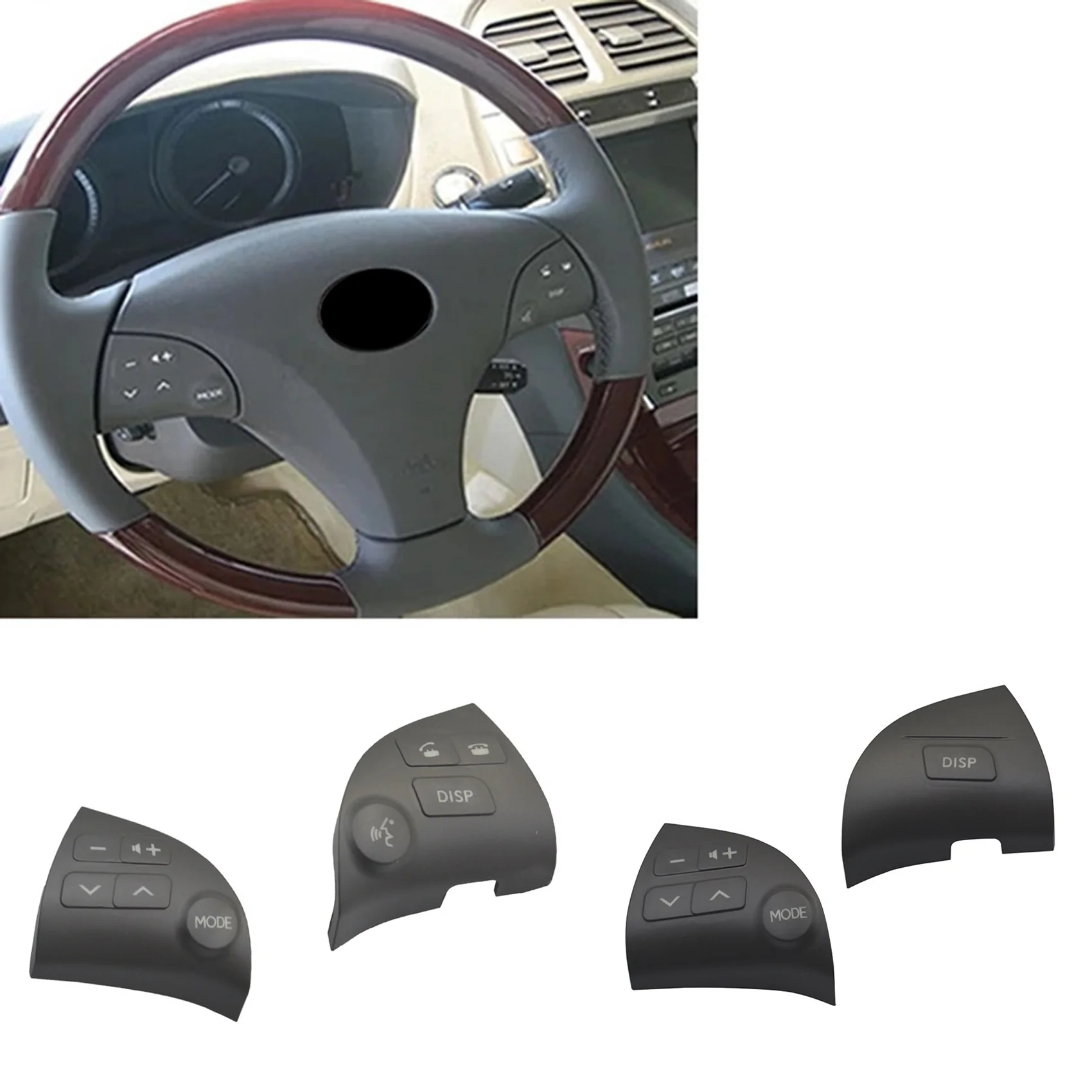 

2 шт., многофункциональные кнопки для рулевого колеса Toyota Lexus ES350 84250-33190 A