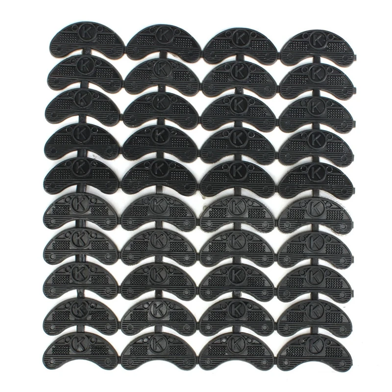 40PCS 20-Pair Rubber Heel Savers Toe Plates Taps DIY Shoe Repair Pads Size:56*24*3.1MM