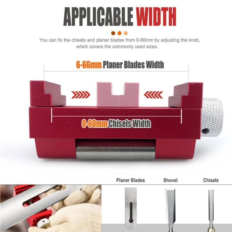 Honing Guide Sharpening Jig, Clamping Planer Honing Guide for Chisels