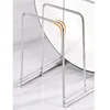 1Pc Stainless Steel Dish Rack Kitchen Dish Pan Plate Draining Rack 3