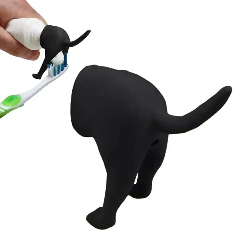 

Pooping Dog Butt Toothpaste Topper Toothpaste Holder Dispenser Christmas Gift Creative Toothpaste Squeezer Bathroom Supplies