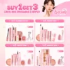PINKFLASH 4th Anniversary Makeup Set Include Liquid Foundation Face Concealer Matte Lipstick Black Mascara Eyeliner Cosmetic Kit 6