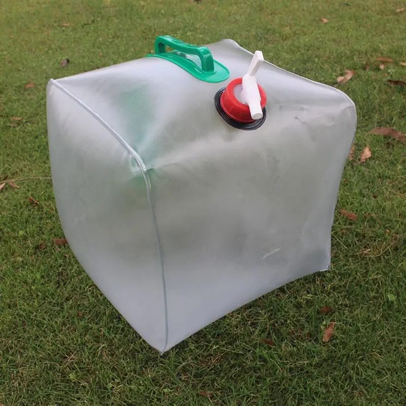 Sports Water Bag 5/10/20L Foldable Portable Drinking Water Bag Outdoor Camping Hiking Water Storage Bag Thickened Large Capacity Container