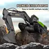 2.4ghz 1/14 Rc Excavator Truck Alloy Radio Controlled Cars 22 Channel Construction Vehicle Sound Toys For Boys Christmas Gifts 2