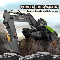 2.4ghz 1/14 Rc Excavator Truck Alloy Radio Controlled Cars 22 Channel Construction Vehicle Sound Toys For Boys Christmas Gifts 2