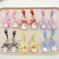 Ins Sanrio Hello Kitty Cartoon 3D Animal Keychain Bag Pendant Accessories Mobile Phone Chain Pendant Fashionable Versatile Toys
