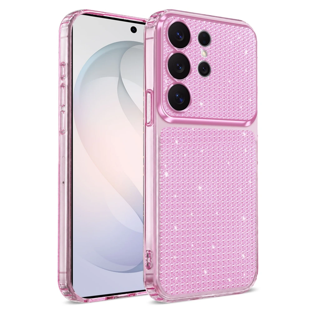 Sparkling Glitter Diamond Pattern Phone Case with Camera Protection