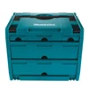 Makita P-84349 5 Drawer Interlocking Case 12-1/2" x 15-1/2" x 11-5/8"  Two Dividers DIY Storage Spare Parts Stackable Portable 3