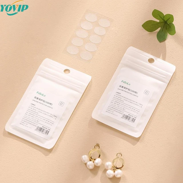 100Pcs/box Heavy Earrings Stabilizers Comfortable Ear Lobe Support Patches  for Earrings Stabilizers Repair Damaged-Torn - AliExpress