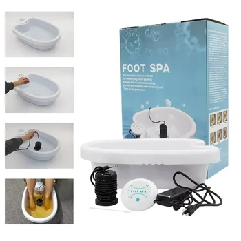 Detox Ion Elettrico Piede Spa Bagno Massaggiatore Macchina Pediluvio Pulizia Pediluvio Vibrazione Whirlpool Cura Array Aqua Terapia di Salute 1