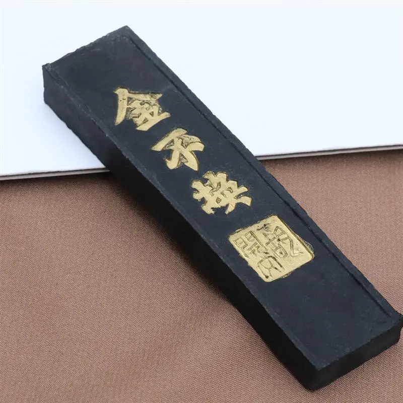 Ink Calligraphy Chinese Inkstone Stick Painting Stone Block Sumi Sticks Accessoriesgrinding Soot Strip Kanji Dish Rest Brush antique 80 s old ink stick pure pine soot traditional chinese painting inkstick calligraphy writing dense grinding ink block