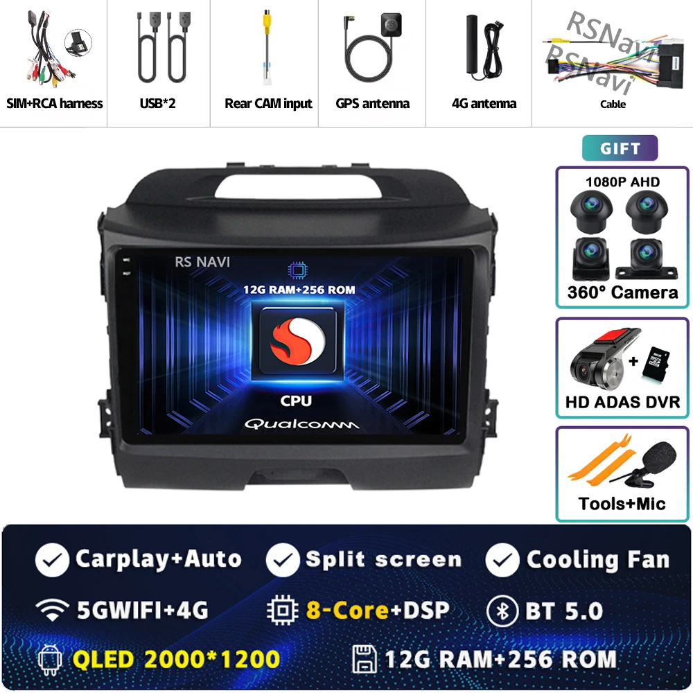 2K 12G-256G 360 DVR