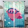 K-KirbyS Blackout Curtain for Room 2 Panel Modern Living Room Curtains Home Interior Curtains Shades Tulle for Bedroom Partition 1