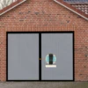 Garage Door Screen,10x8 Ft Magnetic Closure Heavy Duty Weighted Bottom Garage Screen,Garage Net Cover 3