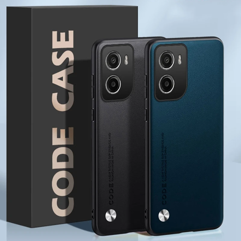 Luxurious PU Leather Matte Shockproof Silicone Phone Case - Full Protection