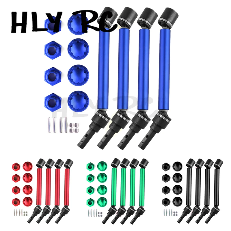 4 Pezzi Albero Di Trasmissione Esteso Cvd Con Ruota Esagonale Per 1/10 Traxxas Maxx 2.0 V2 89076-4 Widemaxx 8996X Rc Parti Di Aggiornamento Per Auto