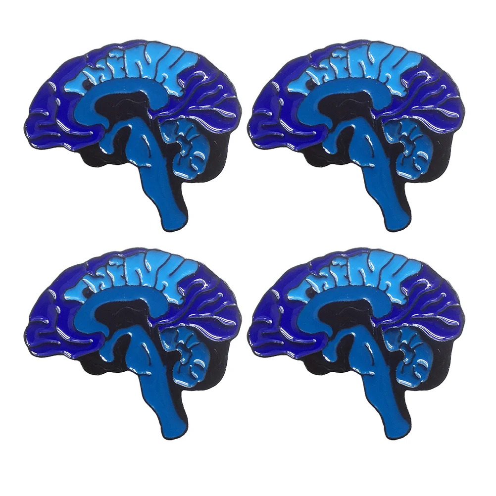 

Hat Pin Decor Cartoon Brooch Corsage Woman Breastpin Human Brain Alloy Clothes Gift