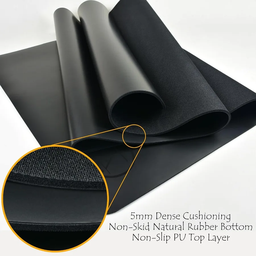 XL Non-Slip Natural Rubber Yoga Mat 6