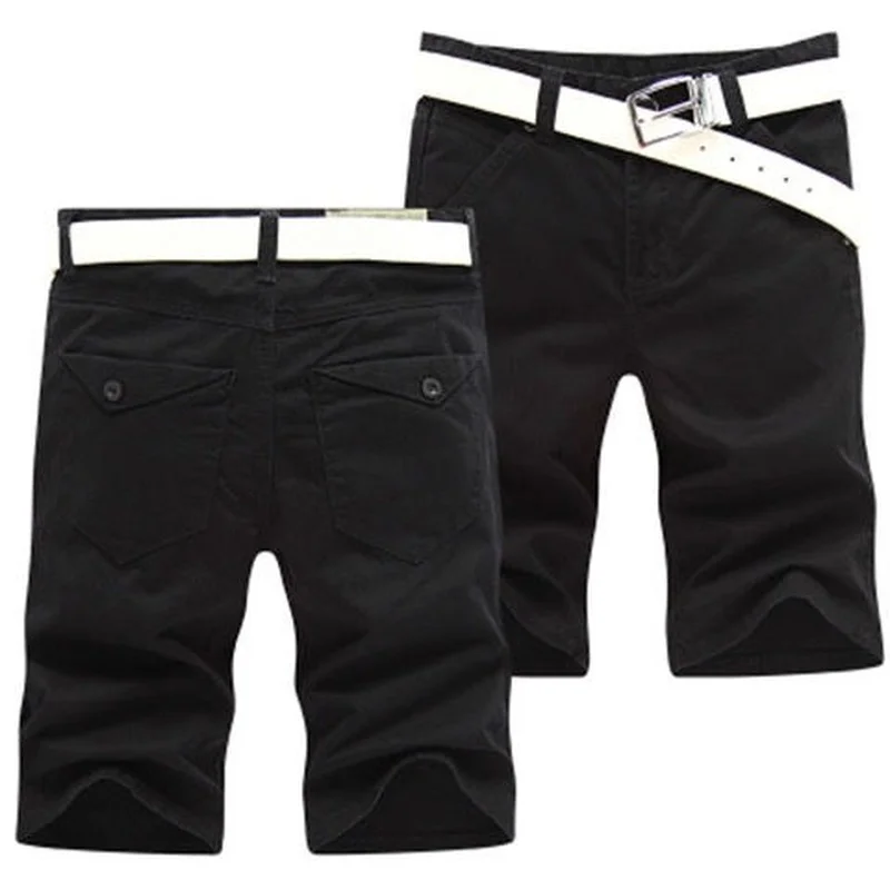 New Spring Men Cotton Cargo Shorts Clothing Summer Casual Breeches Bermuda Fashion Beach Pants Los Cortos  Short  X89