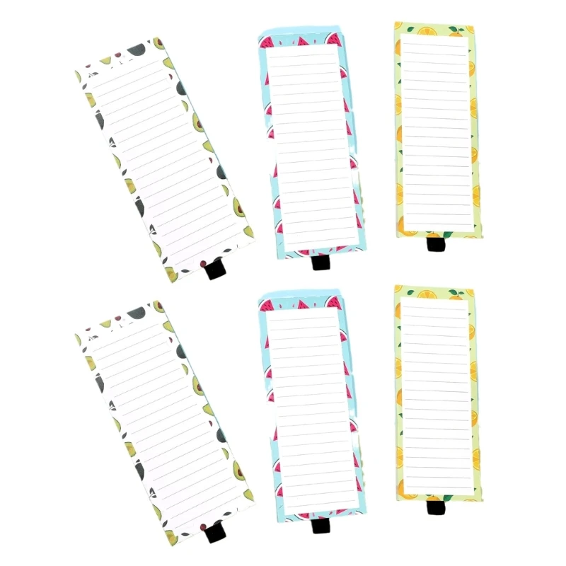 Fruit Print Grocery List Notepads, Wide Lined Notepads Writing Pad Dropship