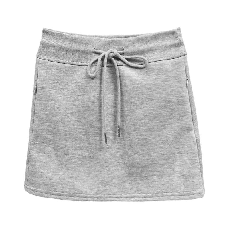 Pure Wind Hot Girl Draw Rope Sports Skirt Girl High Waist All Match Hip Skirt