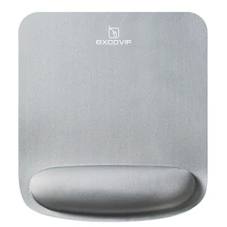 Ergonomic Memory Foam Wrist Support Mouse Pad with Non - Slip Base - 254x231x25mm (Silver)