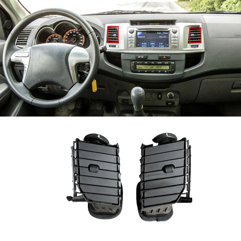

Car Front Central Dashboard Panel Left Right Air Vent Outlet Assembly For Toyota Hilux 2004-2015 Parts A/C Air Vent Outlet