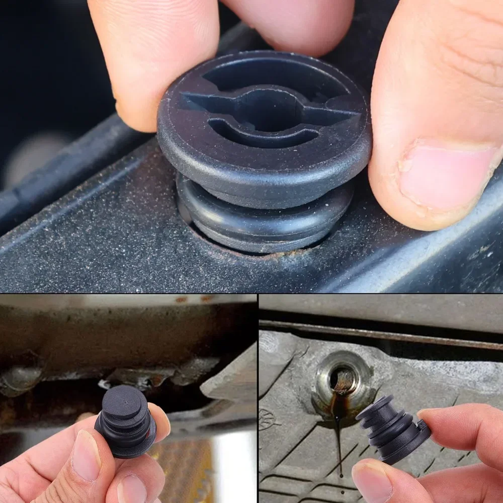 Plastic Drain Plug Car Engine Oil Pan Sump Pan Bolt Screw Plug Washers O-ring Seal Replaceable Accessories 06L103801 for VW Audi