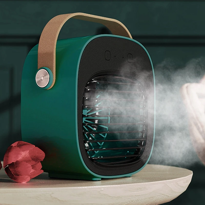 Portable Mini Air Conditioner Desktop Fan Cooler Humidifier Purifier For Room Office Home Living Room Bedroom