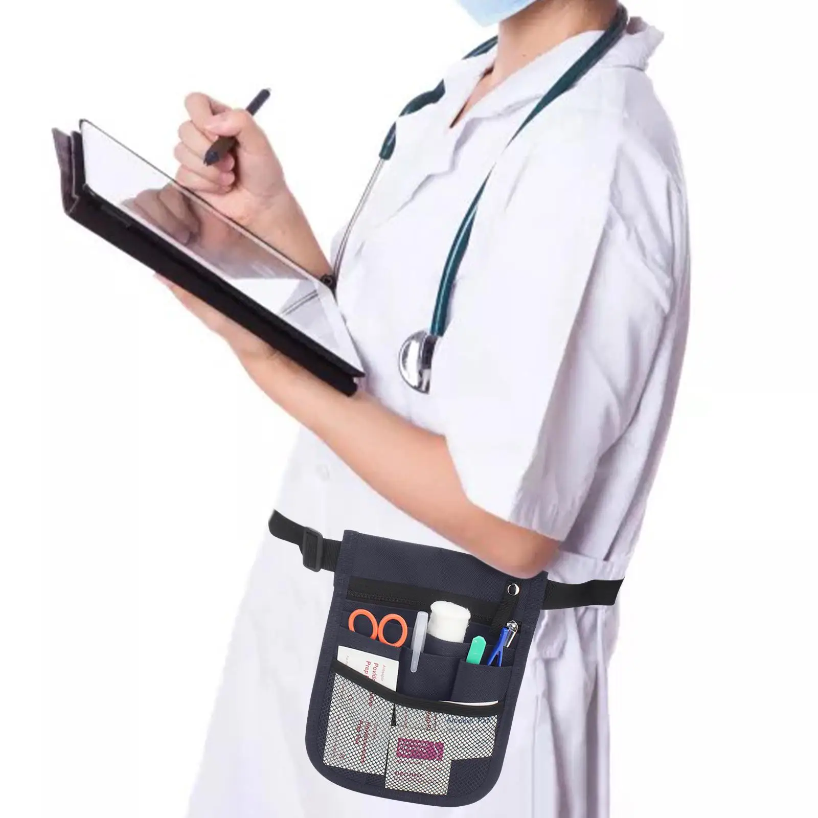 Infermiera Organizer Cintura Marsupio Custodia Tasca multipla Borsa per