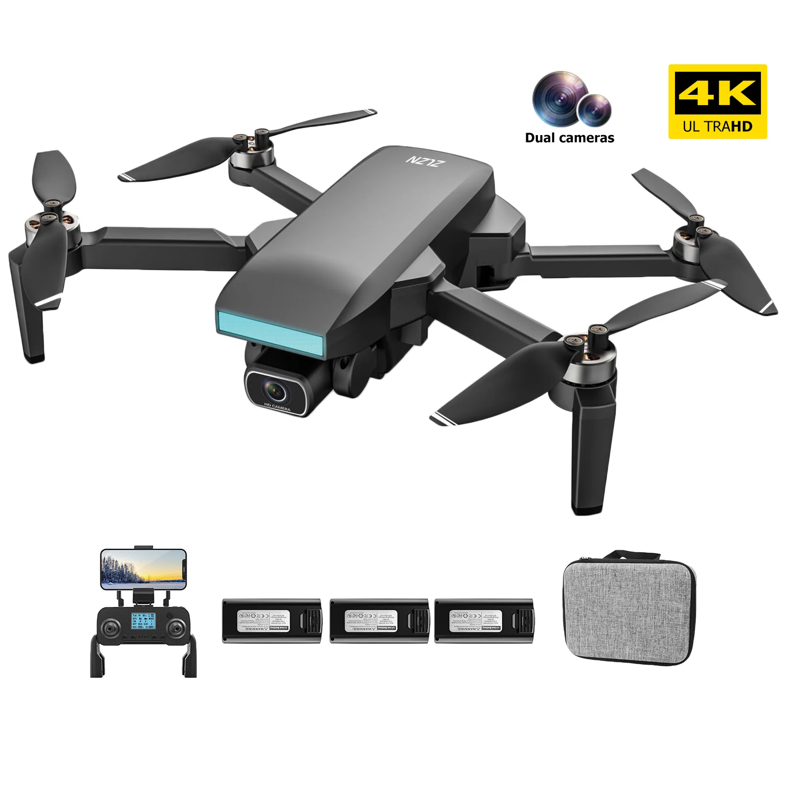 Drone ZLL SG107 Pro RC 4K HD double caméra, WiFi 5G FPV GPS FQuadcopter  noir professionnel HD caméra Laser éviter les obstacles - AliExpress