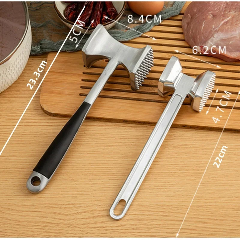 Stainless Steel Double Sided Meat Tenderizer Hammer
