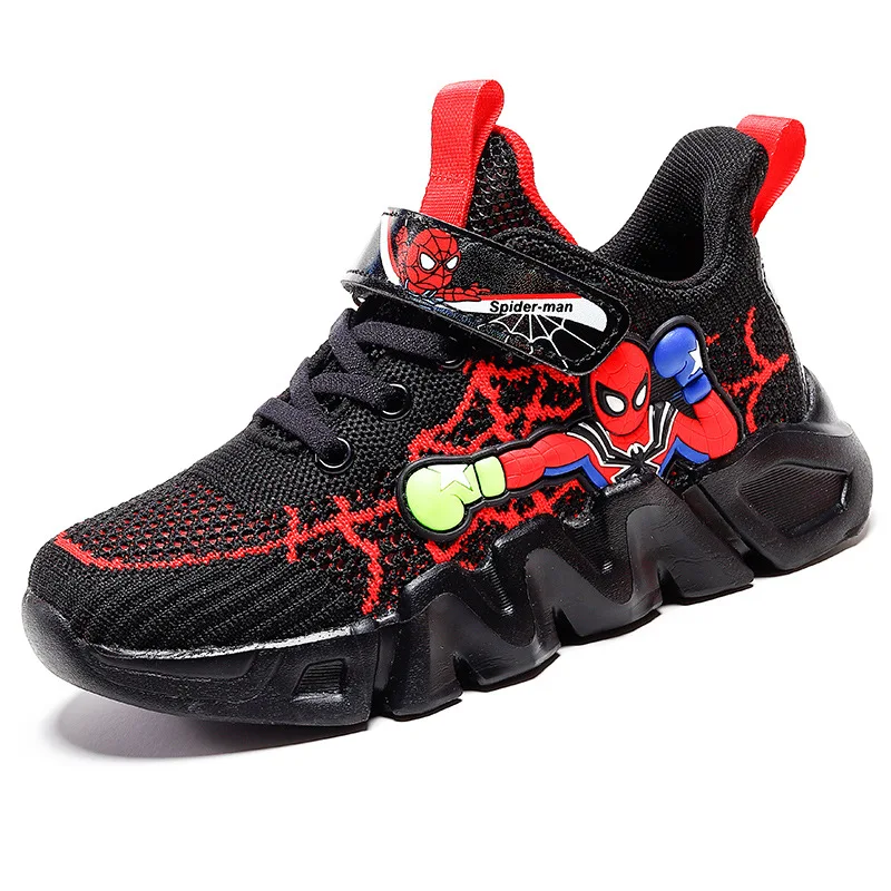 Disney Boys\' Casual Shoes Flying Woven MeshCartoon Running Sport Shoes Children\'s Red Yellow Shoes Sneakers Size 26-37