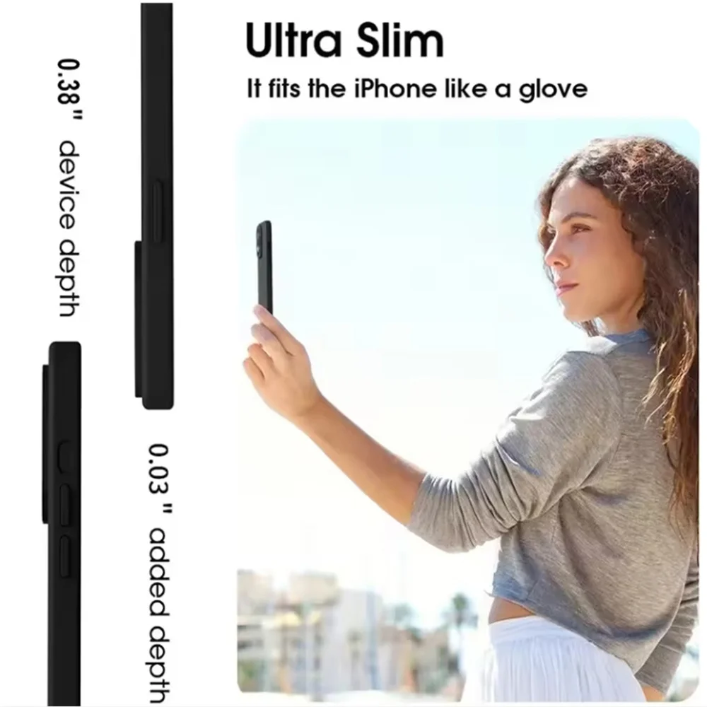 Liquid Silicone Shockproof Magnetic Wireless Charging Phone Case