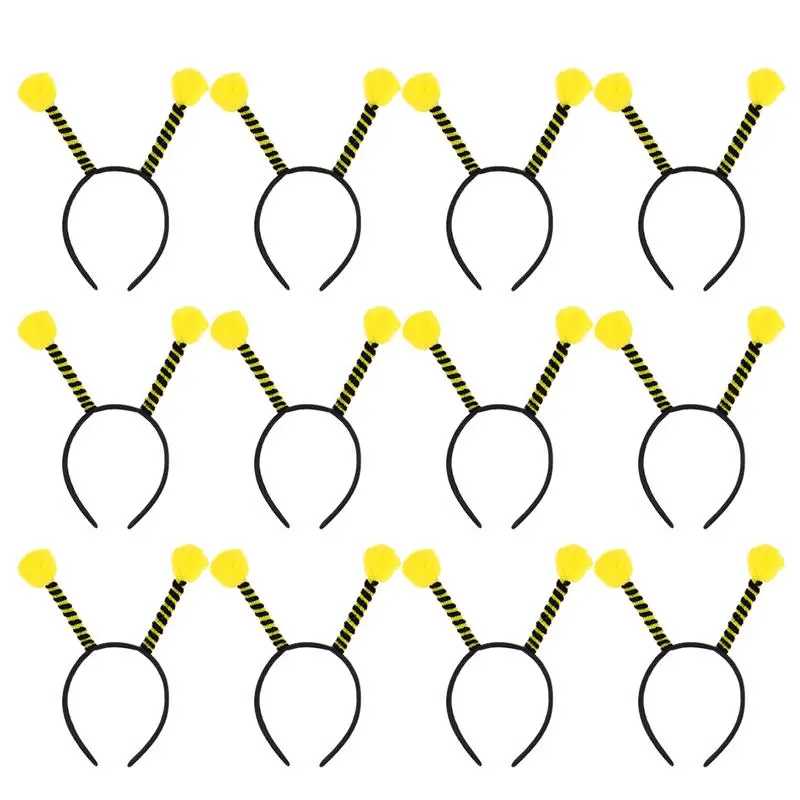 12pcs Bee Antenna Headband Alien Headwear Costume Accessory Antenna Animal Hair Hoops Hair Clasp Tentacle Shape Headdress hair accessories hair bands hair band cosplay accessories cosplay headpiece halloween headband