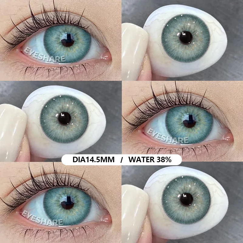 EYESHARE Blue Vision Fashion Contact Lenses - Korean Style Natural Colored Eye Lenses