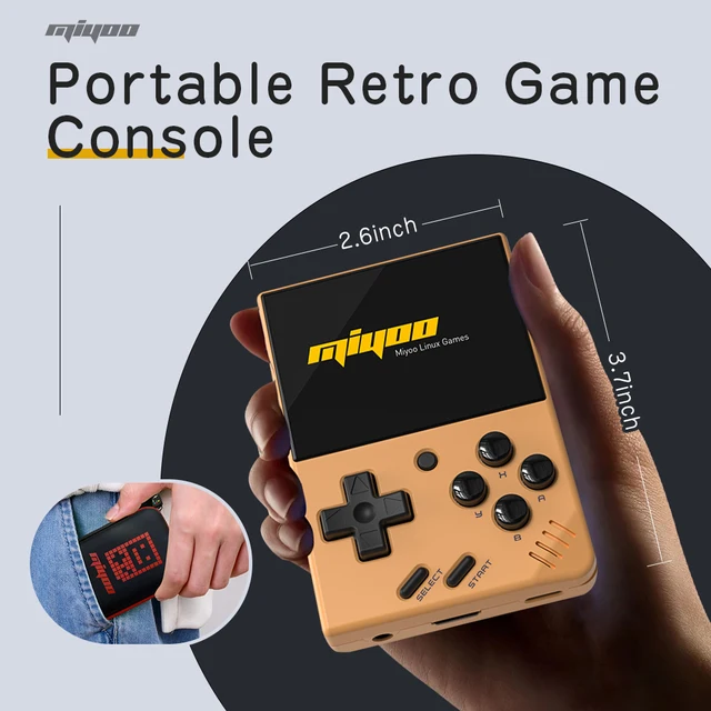 MIYOO MINI V4 PortableRetro Handheld Game Console 2.8Inch IPS Screen Video Game Consoles Linux System Classic Gaming Emulator 3