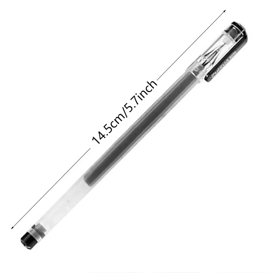 12pcs/mix Diamond Tip Gel Pen, Fine 0.38mm Large-capacity Black/Blue/Red Ink Refill Exam School Office Supplies Stationery 2