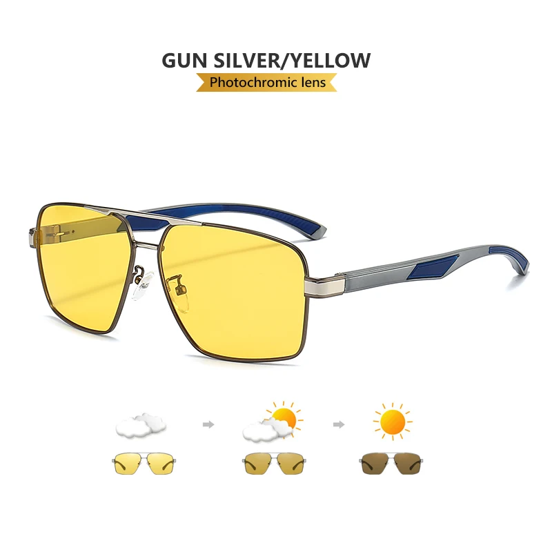  - LIOUMO Intelligent Photochromic Sunglasses Men Polarized Night Vision Goggle Women Anti-Glare Driving Glasses UV400 gafas de sol