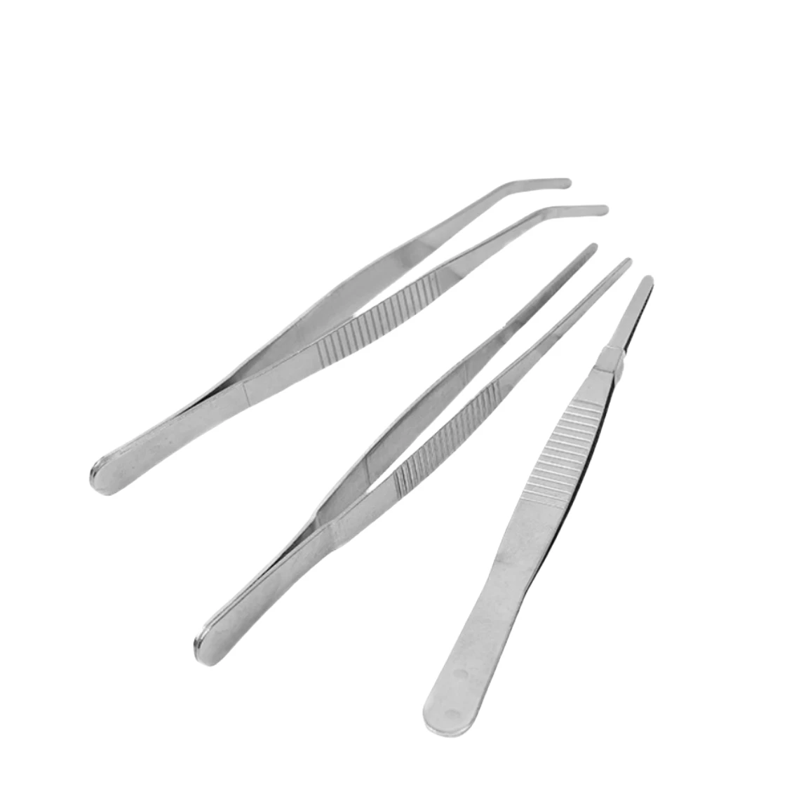 403 Stainless Steel 12.5cm Bend Tweezer JVLAB Craft Repairing Tool Clamp Clip