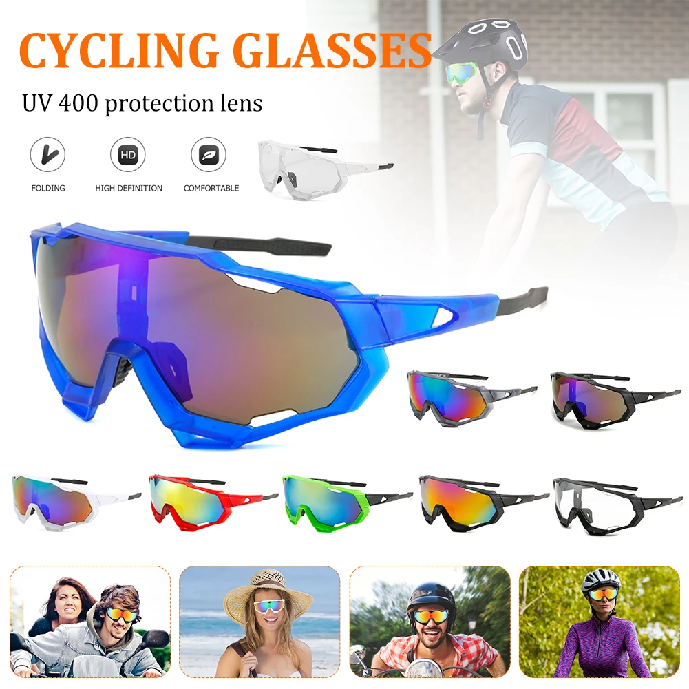 

Outdoor Cycling Sunglasses UV Protection Windproof Glasses Polarized Lens Men Women Sports Sunglasses Eyewear Fishing Glasses