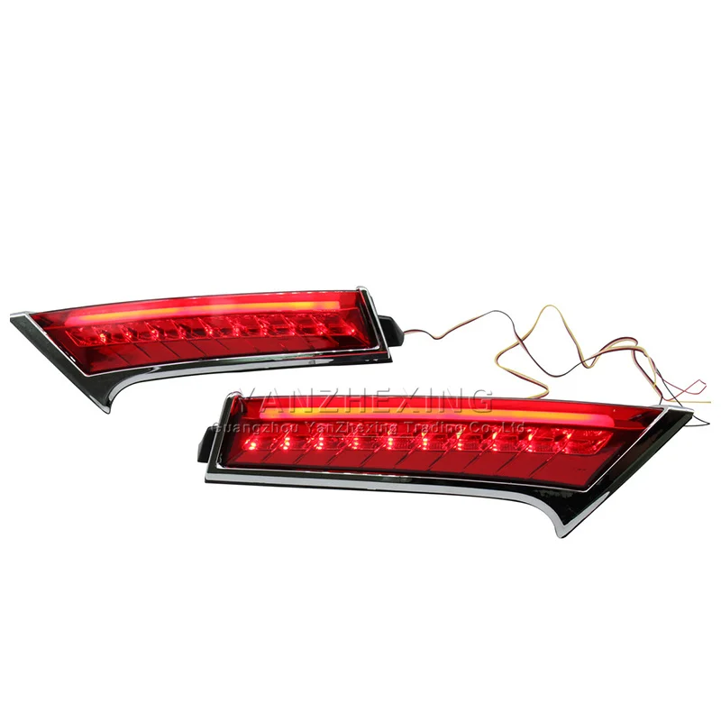 

For Nissan X-trail T32 2014 - 2020 3-in-1 Functions LED Bumper Rear Fog Lamp Brake Light Dynamic Turn Signal Pillar