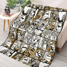 

All Might Skinny My Hero Academia Collage Blanket Fleece Winter Unisex Throw Blanket for Bedroom Car Bedspreads