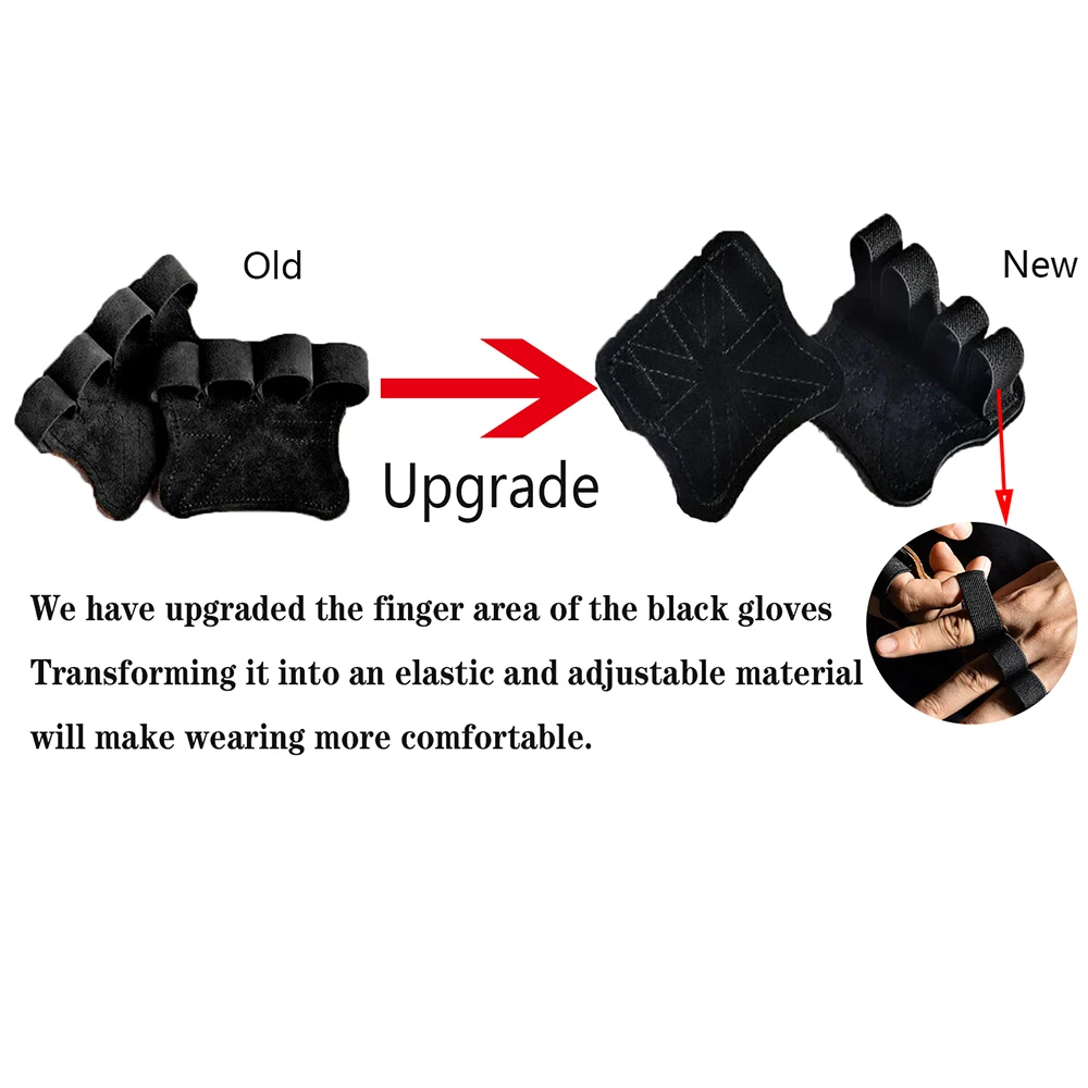 Leather Weightlifting Training Gloves 4
