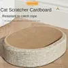 Oval Shaped Scratch Pad For Cats Sisal Scratching Cat Bed Multipurpose Pet Sleeping Mat Wear-Resistant Cat Scratch Bed Nest 3